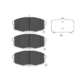 Kavo Parts Bromsbeläggssats, skivbroms KBP-3036