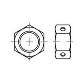 Toolcraft TO-5379912 Sexkantsmutter M16 84032 Rustfritt stål A2 50 st