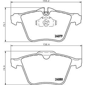 Hella Bromsbeläggssats, skivbroms 8DB 355 016-291