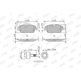 Jurid Bromsbeläggssats, skivbroms 573841J