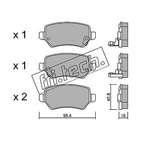 Bromsbeläggssats, skivbroms fri.tech. 558.0