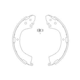 Kavo Parts Bromsbackar sats KBS-6406