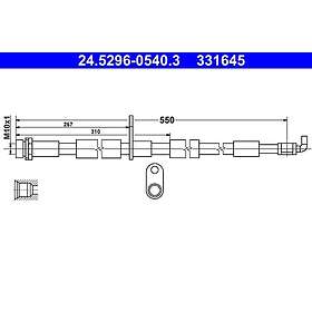 ATE Bromsslang 24,5296-0540,3