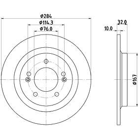 Hella Bromsskiva PAGID 8DD 355 134-401