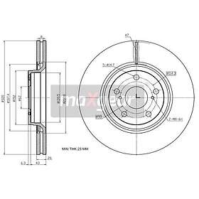 MaxGear Bromsskiva 19-2433