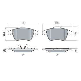 Bosch Bromsbeläggssats, skivbroms 0 986 424 986