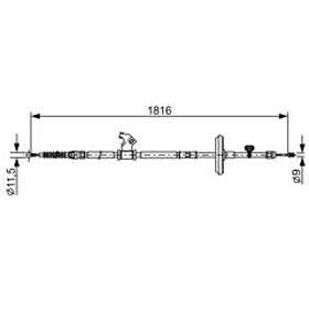 Bosch Vajer, parkeringsbroms 1 987 482 535