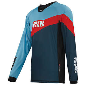 iXS unisex_vuxen Race 7.1 jersey natt blå-fluo röd L t-shirt, L