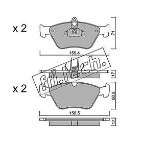 Bromsbeläggssats, skivbroms fri.tech. 130,0