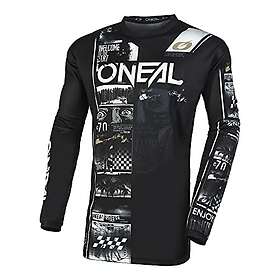 O'Neal Elementtröja herr svart/vit 2023 cycling Jersey långärmad, Black/vit, L
