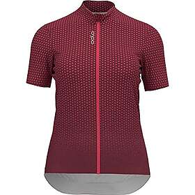 Odlo Dam ZEROWEIGHT kortärmad maillot de cyclisme med hel dragkedja och stående