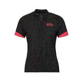 Odlo Dam Essential Print kortärmad maillot de cyclisme med hel dragkedja och stå