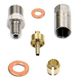 Hope Straight Hose Connector Kit Grå,Guld 5 mm