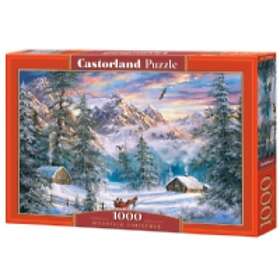 Castorland Puzzle 1,000 C-104680-2 1000 Mountain elements of Christmas-1000 Zima