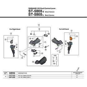 Shimano Ultegra 6800 Left Svart