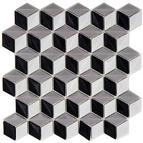 Enamel Frame Cubo 3D 3x5 Mosaikkflis
