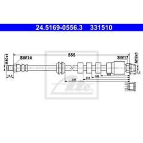 ATE Bromsslang 24.5169-0556.3
