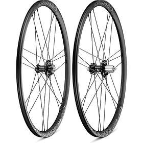 Campagnolo Zonda Afs 6b Disc Tubular Road Wheel Set Svart 12 x 100 / 12 x 142 mm /