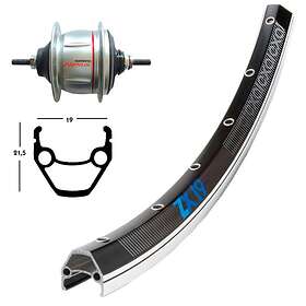 Winora Exal Zx 19 Cont.sh.sg-c60018 Road Rear Wheel Silver 8 x 135 mm / Shimano/Sram HG