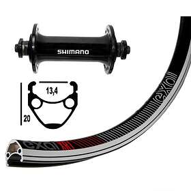 Winora Exal Xr-1 Sh Tiagra Qr Road Front Wheel Svart 10 x 100 mm