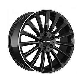 Carmani 17 Fritz black lip polish 8.0x18 5/112.00 ET43 CB66.6