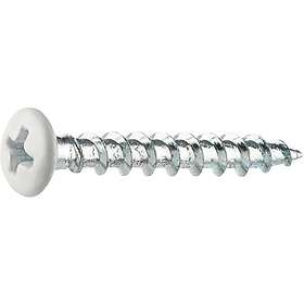 Grabber Montageskruv för gips vitlackerad 4.8x35mm 100-pack
