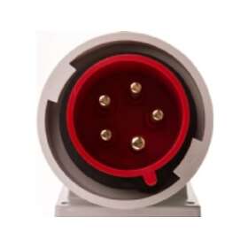 PCE Right angle plug connector 32A 5P 400V red IP67 TWIST 777252-6