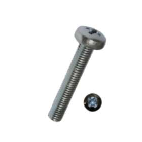 Dresselhaus 0470/001/02 4x6, Skruv, Förzinkat stål, M4, Pan head, Metallisk, 6 mm