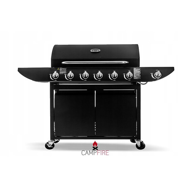 Campfire 360 Grill 6+1 Gas Burner BBQ Barbecue Side  ...
