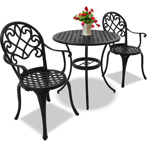 Homeology PREGO & Patio Table 2 Large Chairs with Ar ...