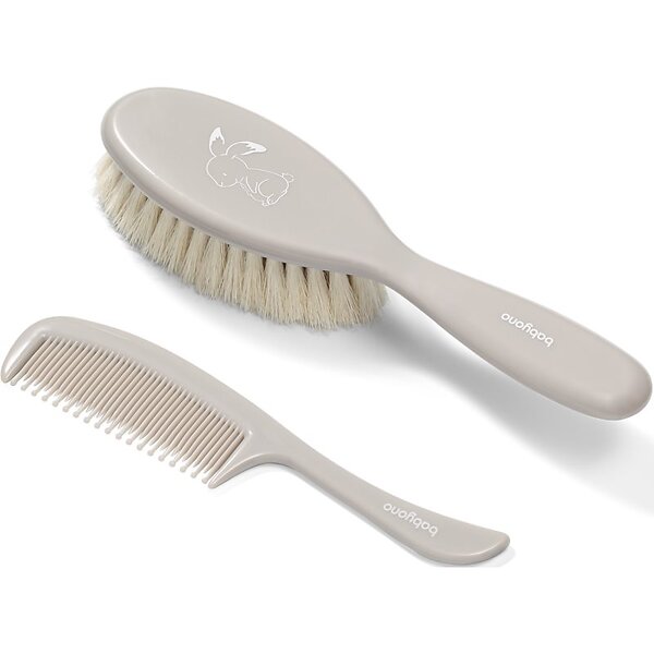 BabyOno Take Care Hairbrush and Comb Set Gray (för b ...