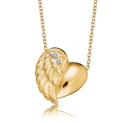 Engelsrufer Collana Donna In Argento Con Ciondolo Angelo - Regolabile In Due Lunghezze - Gioiello Portafortuna Senza Nichel