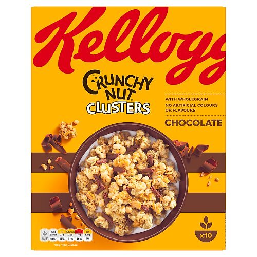 Kellogg's Crunchy Nut Chocolate Clusters 450g
