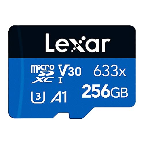 Lexar 633x 256 GB Micro SD Kort, microSDXC UHS-I Min ...