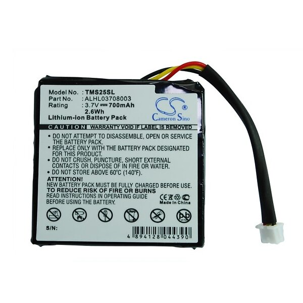 Batteria 3.7V 1.2Ah LiPo per GPS TomTom Go 7000