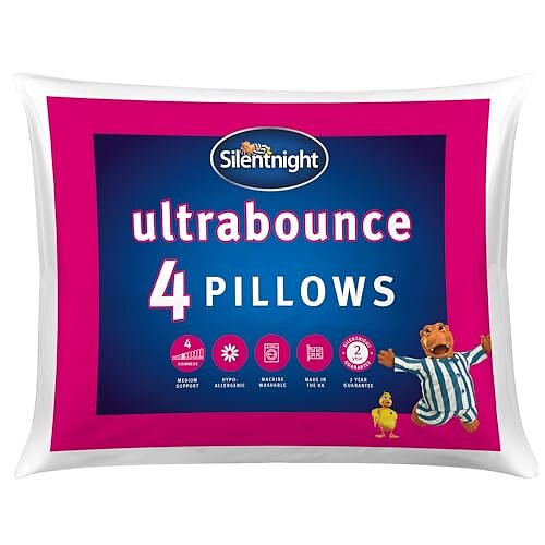 Silentnight Ultrabounce Pillows Pack of 4 – Medium S ...