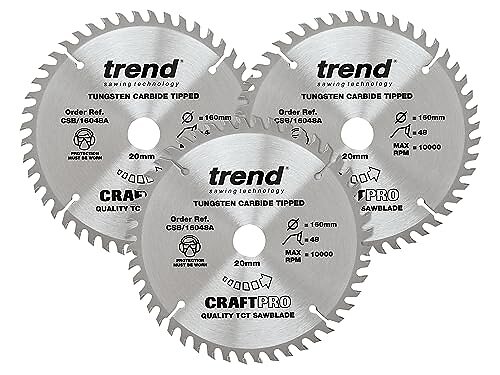 Trend CraftPro Triple Pack of TCT Circular Saw Blades