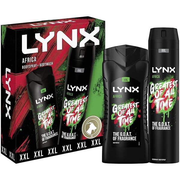Lynx Africa XXL Body Wash & Deodorant Body Spray Gif ...