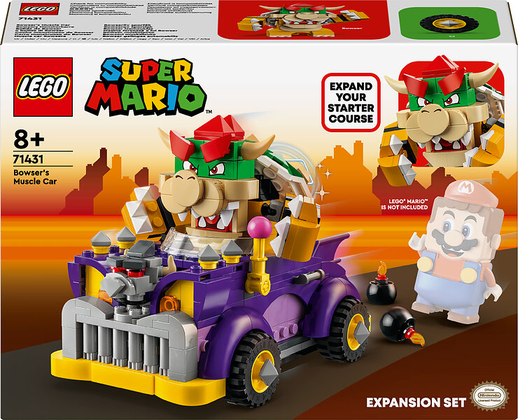 LEGO Super Mario 71431 Bowser's Muscle Car Expansion ...