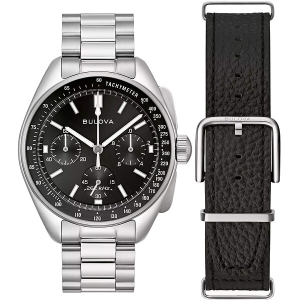 Bulova 96K111 Men's Lunar Pilot Chronograph Black Di ...