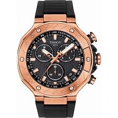 Tissot T1414173705100 T-Race Chronograph Black Dial  ...