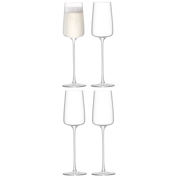 LSA International Metropolitan Champagne Glass 4-pac ...