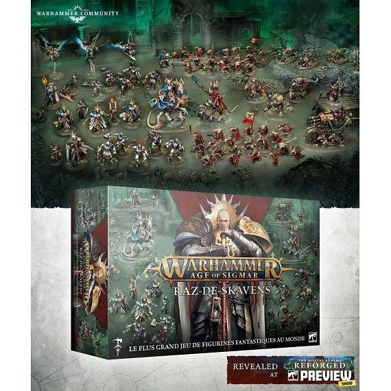 Warhammer Age Of Sigmar V.4 – Set Di Iniziazione (FR) – Gioco Da Tavolo, Scatola Base Francese, Miniature E Regolamento