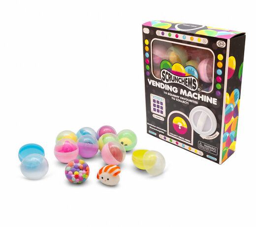 Tobar 38819 Scrunchems Forme Sensoriali Zucchero – Set Di 4 Palline Antistress Morbide (Cubo, Sfera, Piramide, Cilindro), Colori Assortiti