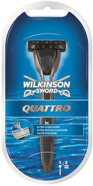 Wilkinson Sword Quattro Titanium Mens Razor (+2 Extr ...