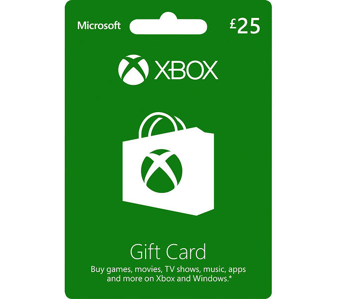 Microsoft Xbox Gift Card - 25 GBP