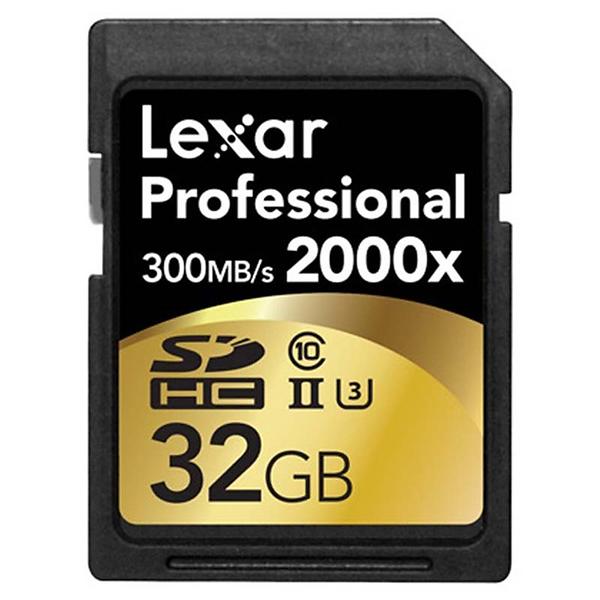 Lexar Professional SDHC Class 10 UHS-II U3 2000x 32GB