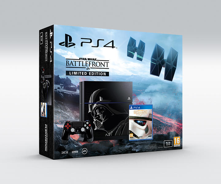Sony PlayStation 4 (PS4) 1TB (incl. Star Wars Battle ...