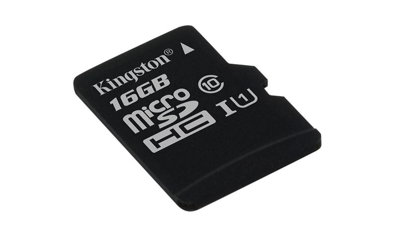 Kingston microSDHC Class 10 UHS-I U1 45MB/s 16GB