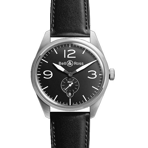 Bell & Ross BR Automatic 123 Original Black Leather
